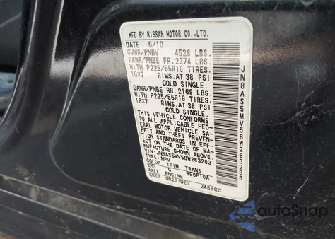 2011 Nissan Rogue Sv from USA, damaged, VIN JN8AS5MV5BW263283